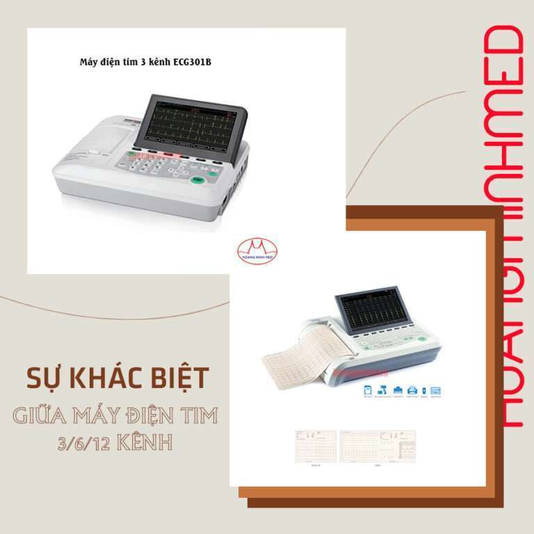 Sự khác biệt giữa máy điện tim 3/6/12 kênh