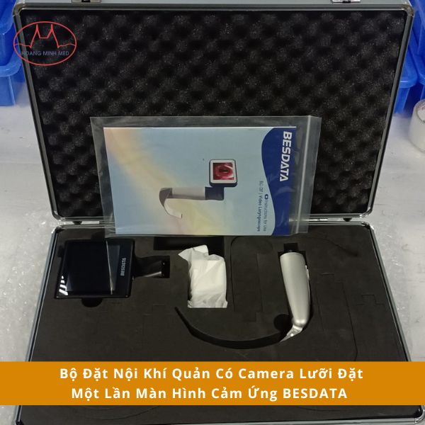 Bộ Đặt Nội Khí Quản Có Camera Lưỡi Đặt Một Lần Màn Hình Cảm Ứng